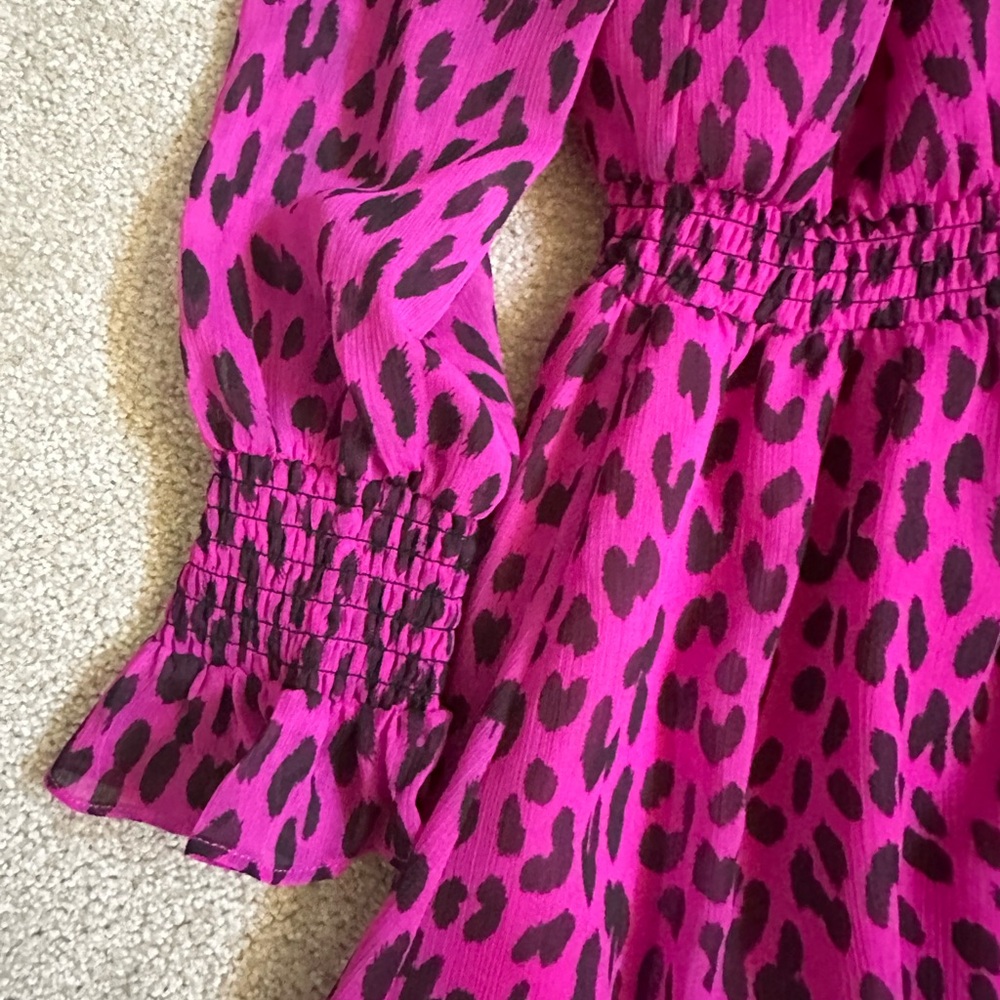 Rachel Rachel Roy Pink Leopard Print Dress - Picture 4 of 6